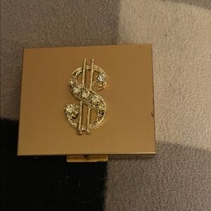 Gold Dollar Sign coin and bill holder